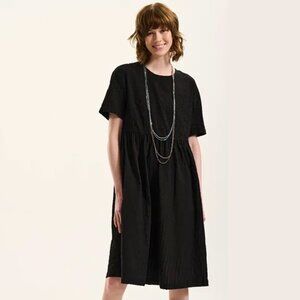 Lucy & Yak Mia Cotton Dress Black UK 16 US 12